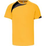 ProAct - Herensportshirt - Geel/Zwart/Grijs - Korte Mouwen
