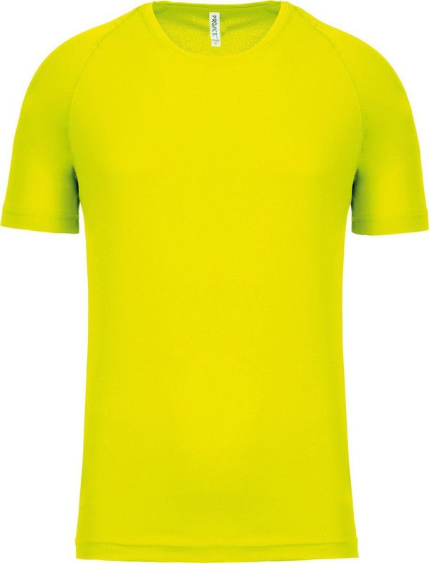PROACT - PA438 - Functioneel Sportshirt - Fluorescent Yellow - 100% Polyester, Sneldrogend