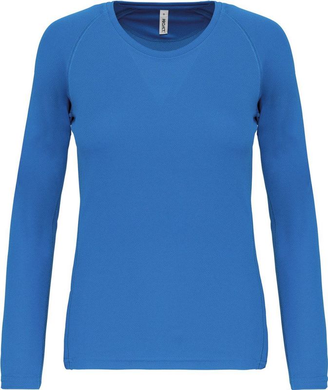 PROACT - Damessportshirt Lange Mouwen - Aqua Blue - PA444
