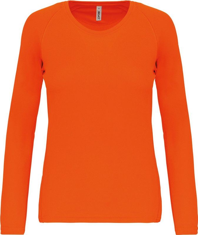 PROACT - Herensportshirt Lange Mouwen PA443 - Fluorescent Orange