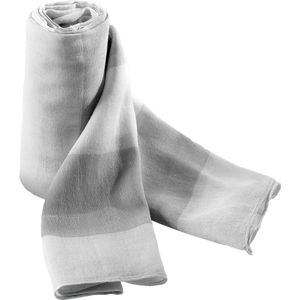 Sjaal Unisex One Size K-up Light Grey / White 100% Katoen