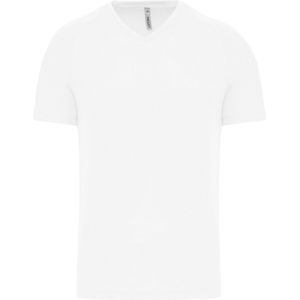 PROACT - PA476 - Heren Sport T-shirt - White - V-hals