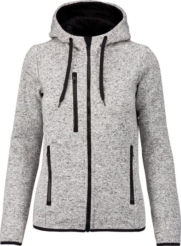 PROACT - Heather - Damesvest met Capuchon - Light Grey Melange