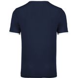 T-shirt - Contraststukken - V-hals - Sneldrogend Stof - 100% Polyester