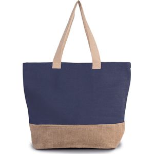 Tas One Size Kimood Patriot Blue / Natural 52% Jute, 48% Katoen