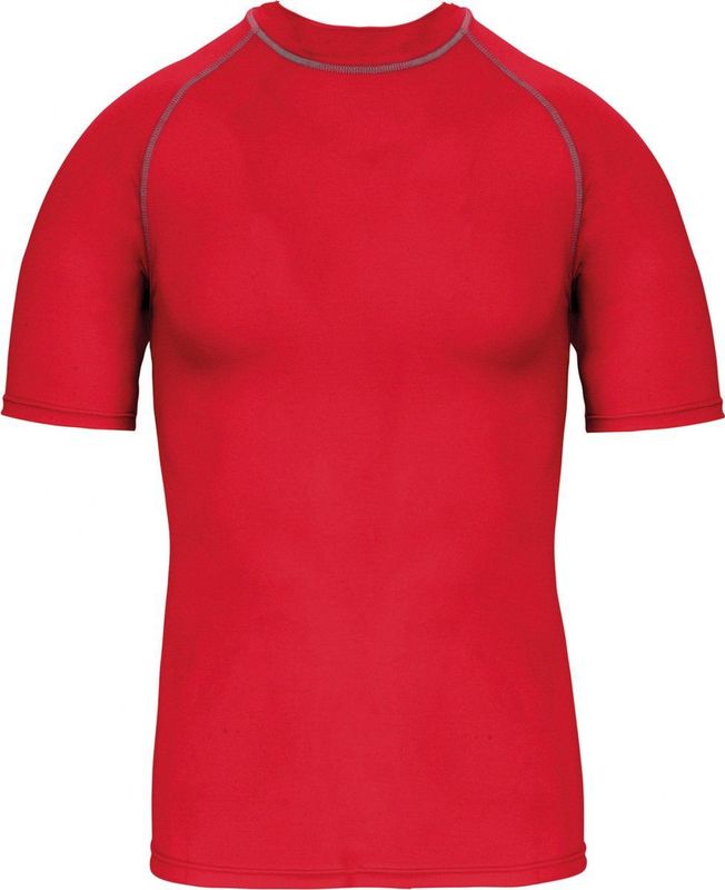 PROACT - Functioneel kids-t-shirt - Sporty Red - Korte Mouwen - Anti-UV-bescherming PA4008