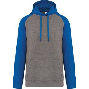 Proact - Tweekleurige Hoodie - Grijs - 65% Polyester 35% Katoen