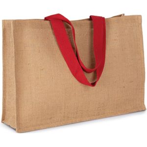 Tas One Size Kimood Natural / Cherry Red 100% Jute
