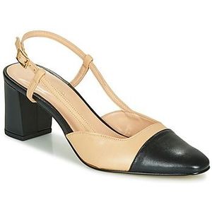 Pumps in leer Dhapop JONAK. Leer materiaal. Maten 38. Zwart kleur