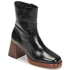 Bottines in glanzend leer Brigand JONAK. Leer materiaal. Maten 37. Zwart kleur