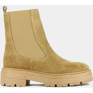 Boots chelsea in suèdine leer Picus JONAK. Leer materiaal. Maten 38. Beige kleur