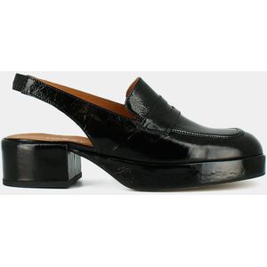 Loafers slingback in leer Valere JONAK. Leer materiaal. Maten 39. Zwart kleur