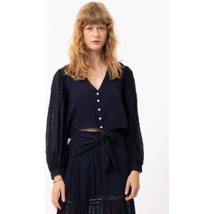 FRNCH - Nydia - Blouse - Donkerblauw - 100% Viscose
