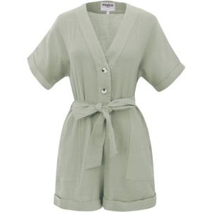FRNCH - Lika - Jumpsuit - Groen - Katoen