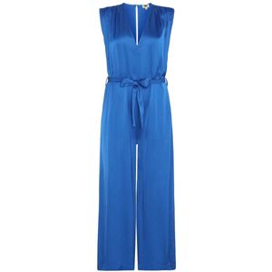 FRNCH - Cadia - Jumpsuit - Blauw - Satijn