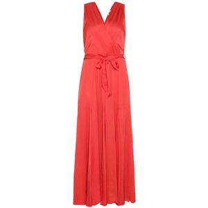FRNCH - Iride - Maxi-Jurk - Rood - 100% Viscose