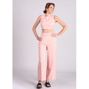 FRNCH - Adassa - Pantalon - Roze - 70% Viscose, 30%