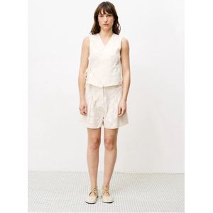 FRNCH - Novalie Short - Korte Broek - Beige - Structuurstof