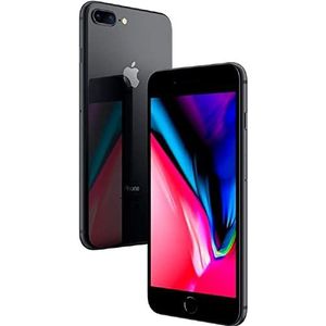 Re!commerce iPhone 8 Plus (64 GB, Siderisch grijs, 5.50"", 12 Mpx, Enkele SIM, A / Als nieuw), Tweedehands mobiele telefoons, Grijs, Zwart