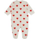 Petit Bateau - Babypyjama - Marshmallow/Turkoois - Katoen - Hartjesprint