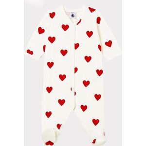 PETIT BATEAU - Pyjama - Violet - Katoen - Hartenprint