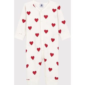 Petit Bateau - Dors Bien Sans Pieds - Rompertje - Marshmallow/Terkuit - Biologisch Ribkatoen