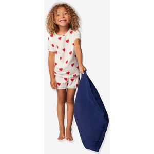 Pyjashort 2-delig PETIT BATEAU. Katoen materiaal. Maten 8 jaar - 126 cm. Violet kleur