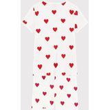 Petit Bateau - Pyjacourt - Meisjes - Hartje - Katoen - Korte Mouwen