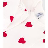 Petit Bateau - Kinderpyjama - Lichte Molton - Meisjes - Hartjesprint