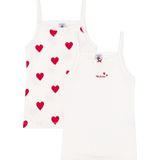 PETIT BATEAU - Onderhemdjes - Wit - Katoen - Set van 2