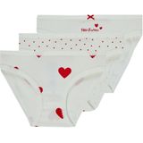 Petit Bateau - Set van 3 Katoenen Slipjes - Hartjesprint - Biologisch Katoen
