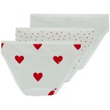 Petit Bateau - Set van 3 Katoenen Slipjes - Hartjesprint - Biologisch Katoen