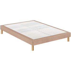 Bedbodem met bedekte latten PENCIL morpho 5 Zones MERINOS. Multiplex materiaal. Maten 2 x 90 x 200 cm. Beige kleur