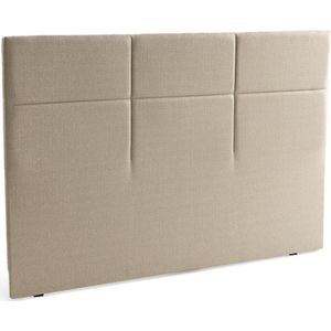 Hoofdbord Carré chic EPEDA. Stof materiaal. Maten 180 cm. Beige kleur