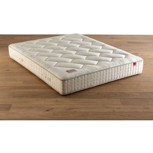 Matras met pocketveren L’authentique EPEDA.  materiaal. Maten 160 x 200 cm. Beige kleur