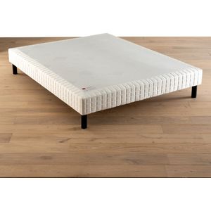 Bedbodem met beklede latten Le nature Médium EPEDA. Multiplex materiaal. Maten 120 x 190 cm. Beige kleur