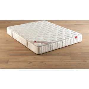 Matras met pocketveren Le poétique EPEDA.  materiaal. Maten 80 x 190 cm. Beige kleur