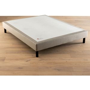 Bedbodem met beklede latten Le nature Médium EPEDA. Multiplex materiaal. Maten 2 x 90 x 200 cm. Beige kleur