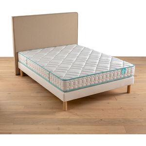 Schuimmatras, stevig comfort Le Tout Tranquille MERINOS.  materiaal. Maten 90 x 190 cm. Wit kleur