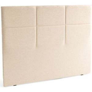 Hoofdbord Carré chic EPEDA. Stof materiaal. Maten 180 cm. Beige kleur