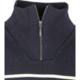 Armor-Lux - Camionneur Half Zip - Trui - Navy - Wol