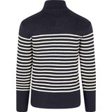 Armor-Lux - Camionneur Half Zip - Trui - Navy - Wol