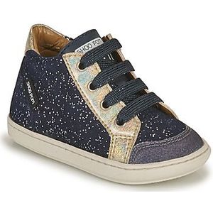 Leren sneakers Bouba Zip Box SHOO POM. Leer materiaal. Maten 20. Blauw kleur