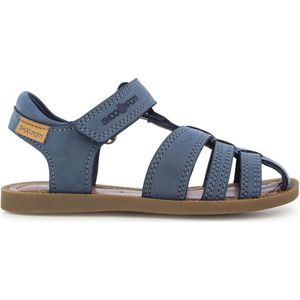 Sandalen Solar Tonton SHOO POM. Canvas materiaal. Maten 26. Blauw kleur