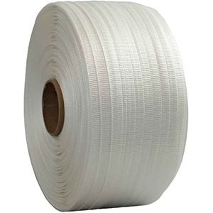 Gevlochten Omsnoeringsband 16 mm x 850 m - Kwaliteit PRO TECPLAST FT - Hoge sterkte 450kg - PET textielband