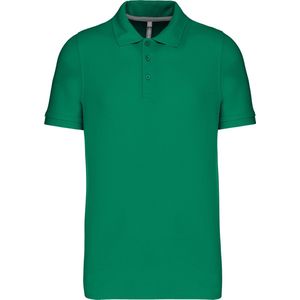 Herenpolo korte mouwen met knopen merk Kariban Kelly Groen - 4XL