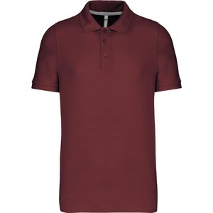 Kariban Piquépolo korte mouwen heren K241 - Wine - M