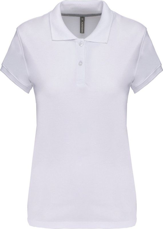 Kariban Damespolo korte mouwen K242 - White
