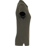 Kariban Damespolo korte mouwen K242 - Dark Khaki