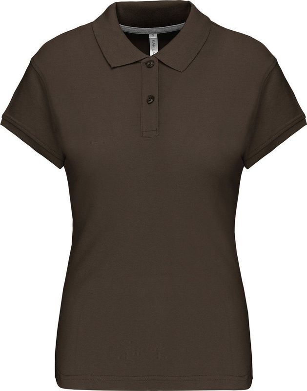 Kariban Damespolo korte mouwen K242 - Dark Khaki